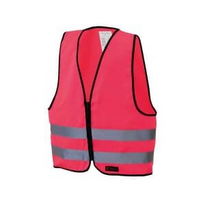 REFLEKSVEST M/GLIDELÅS ROSA XS 4-6ÅR+