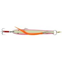 Torskepilken m/gummimakk 400GR FLUOR/RØD