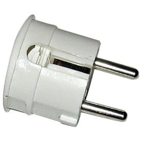 PLUGG HVIT M/JORD SIDE INN